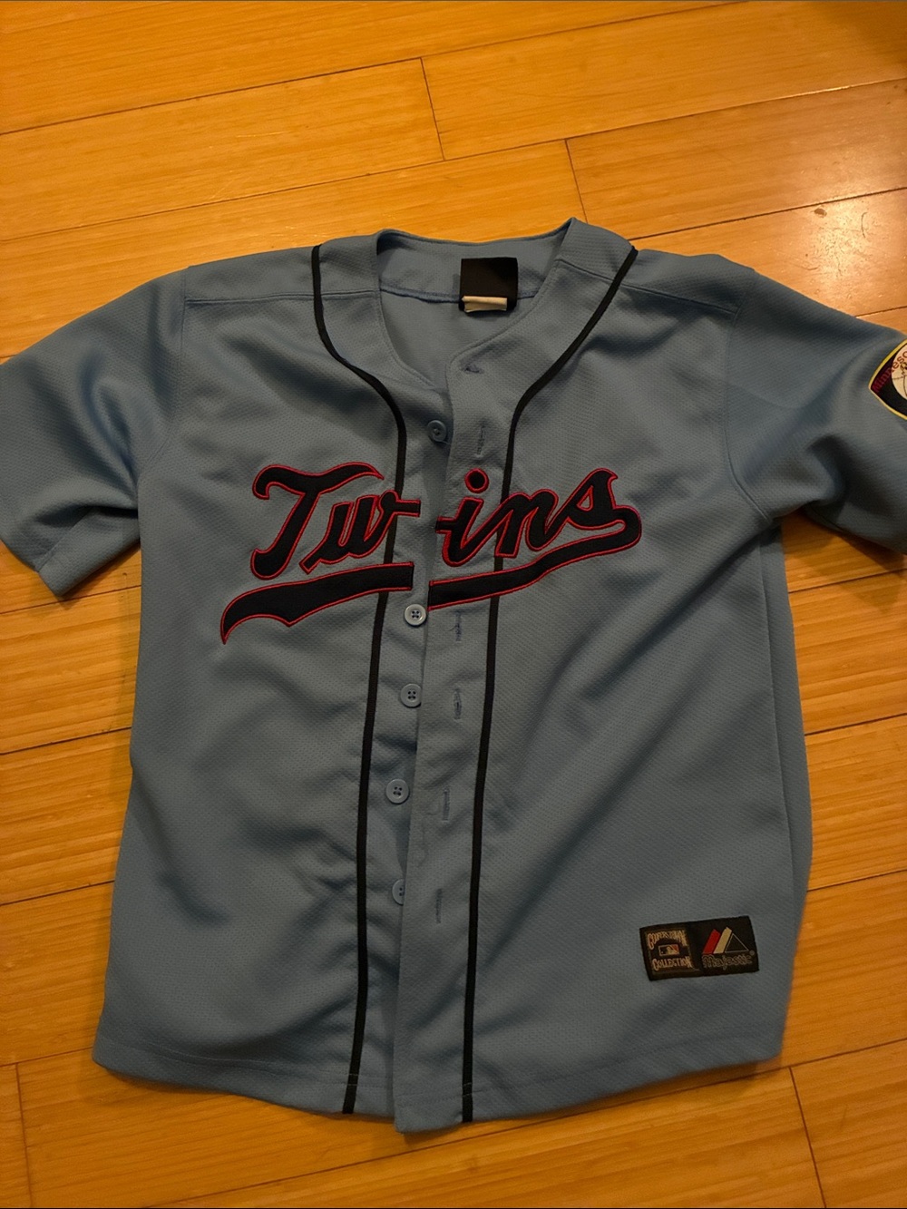 Twins Youth Baseball Jersey - Light Blue